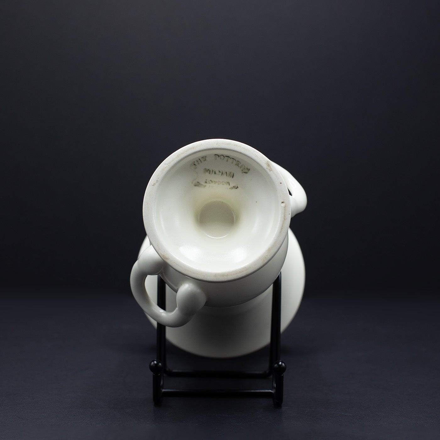 A Rare and Unusual Fulham Pottery Vase - FLORA BLACK