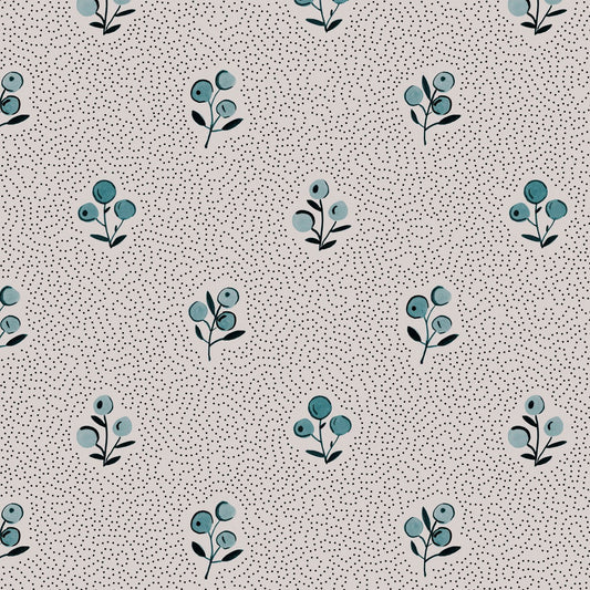 'Bobby' : Cerulean - FLORA BLACK