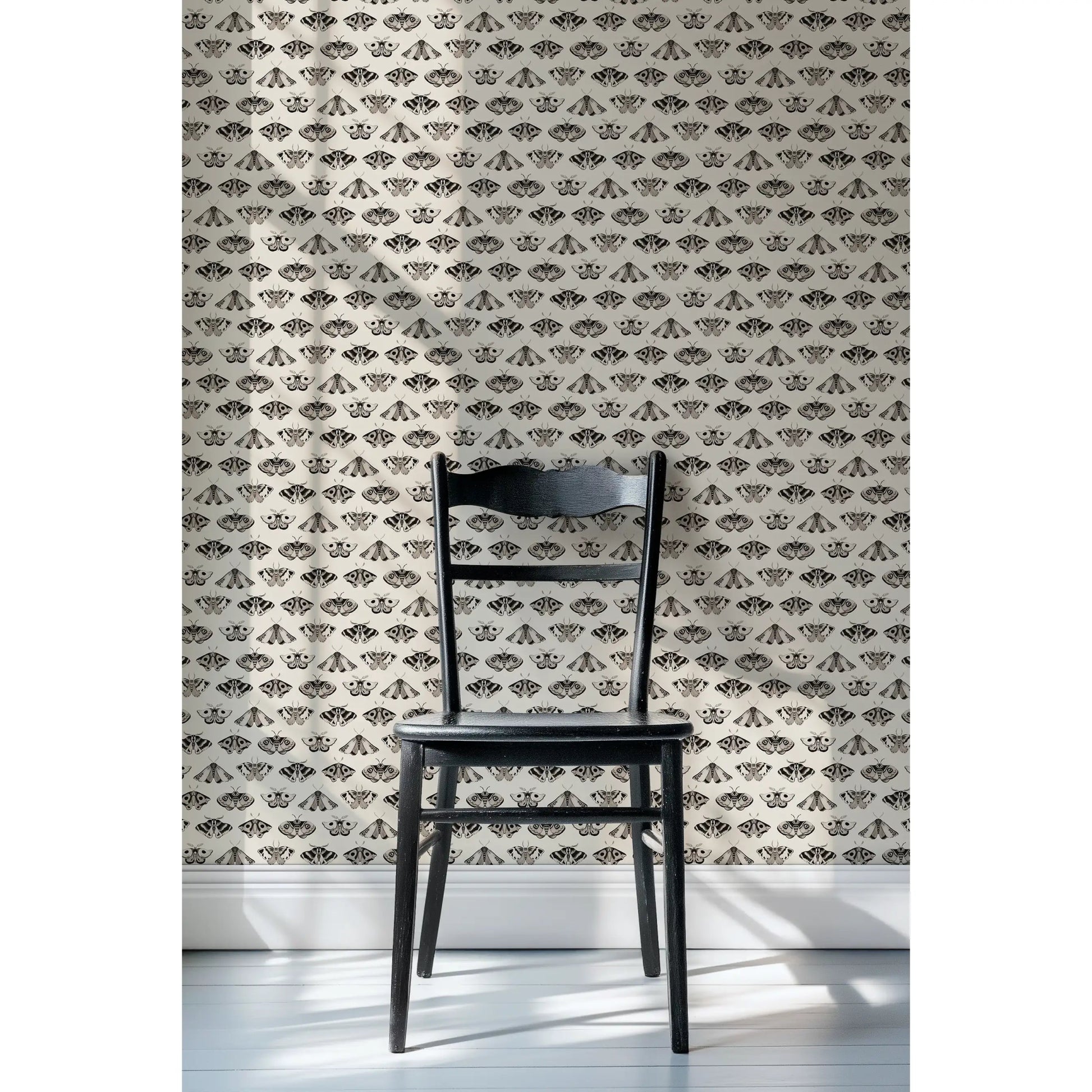 'Dusk' : Black On Ammonite - FLORA BLACK