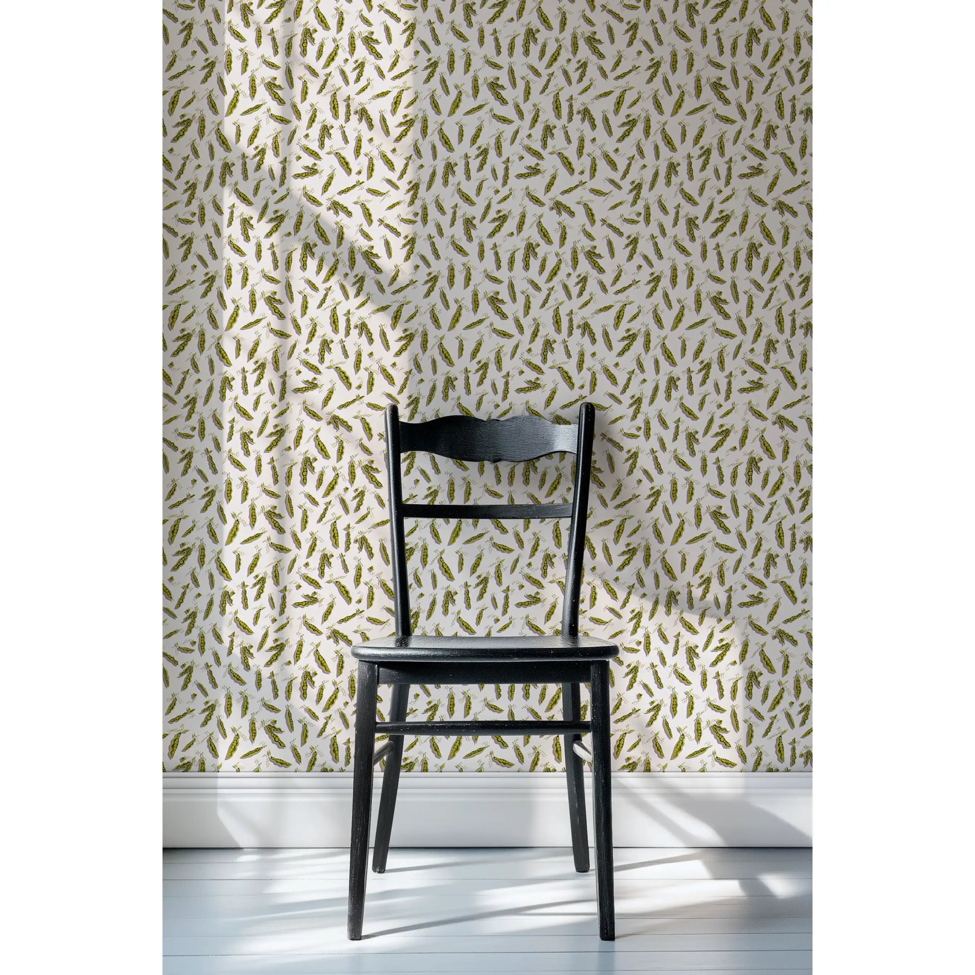 'Pretty Peas' : Chartreuse Shadow - FLORA BLACK