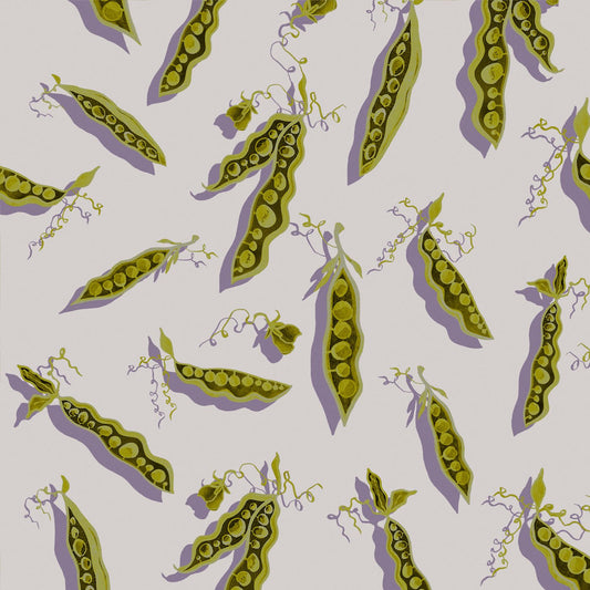 'Pretty Peas' : Chartreuse Shadow - FLORA BLACK