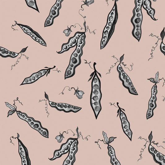 'Pretty Peas' : Slipper - FLORA BLACK