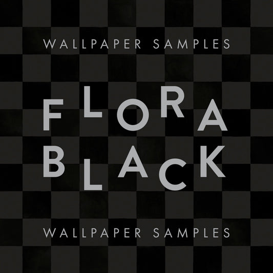 Wallpaper Samples - FLORA BLACK