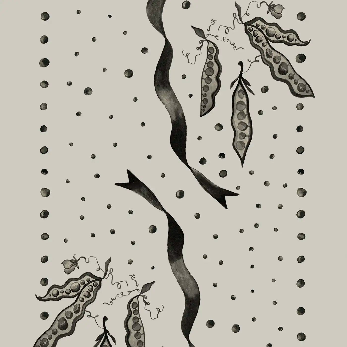 Wallpaper Samples - FLORA BLACK