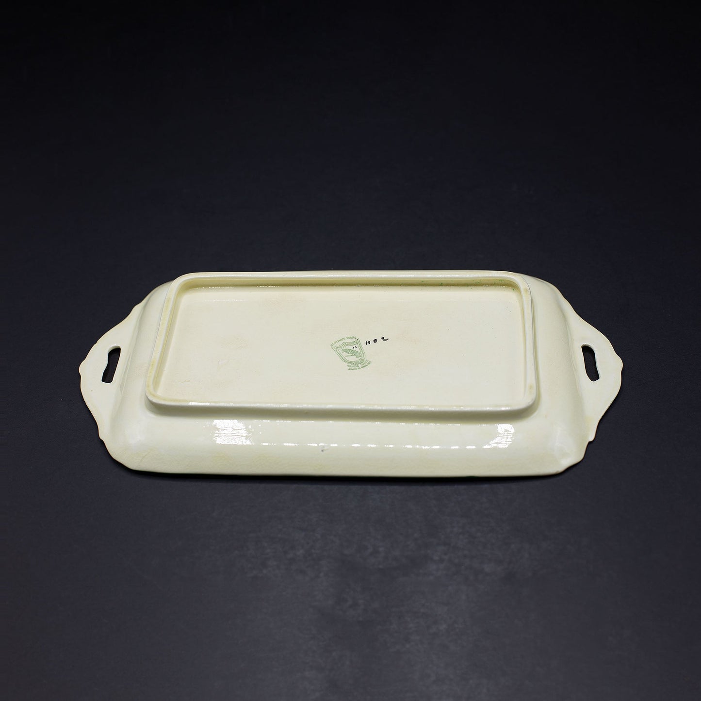 A Seven Piece Set Of Sandwich Plates - FLORA BLACK