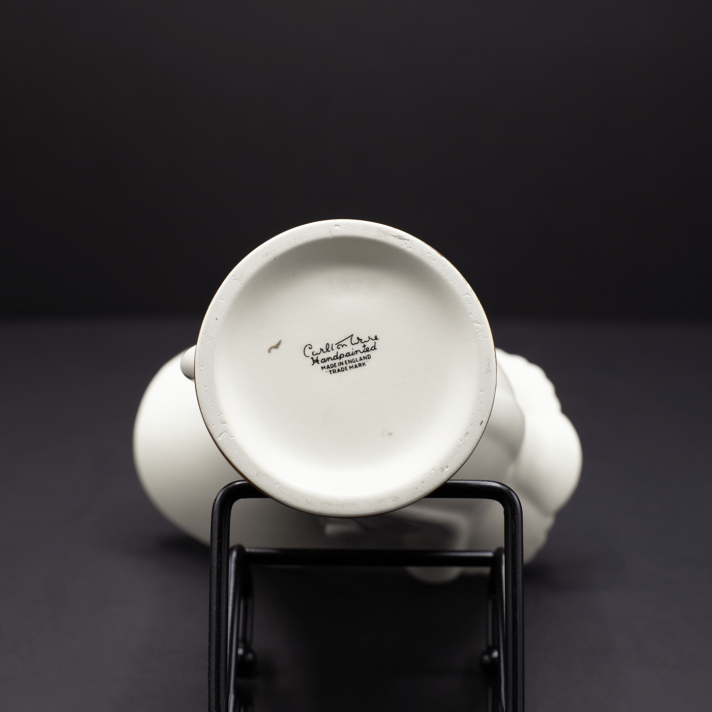 A Sweet and unusual Cornucopia vase - FLORA BLACK