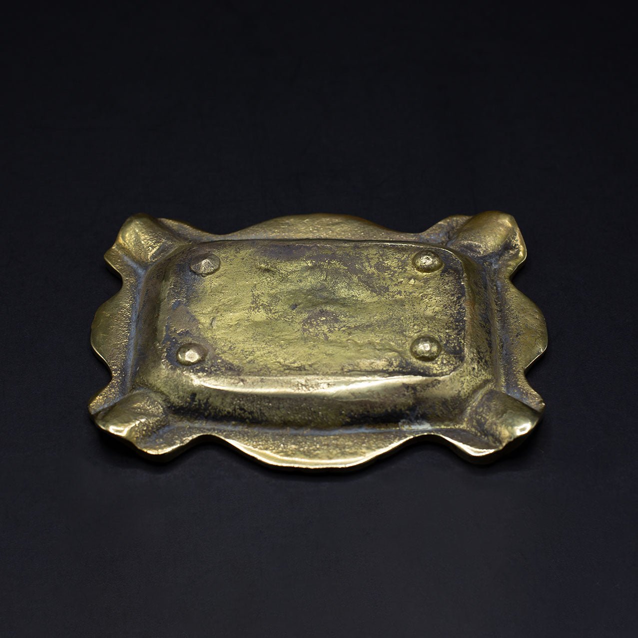 Brass Greyhound/Whippet Tray - FLORA BLACK