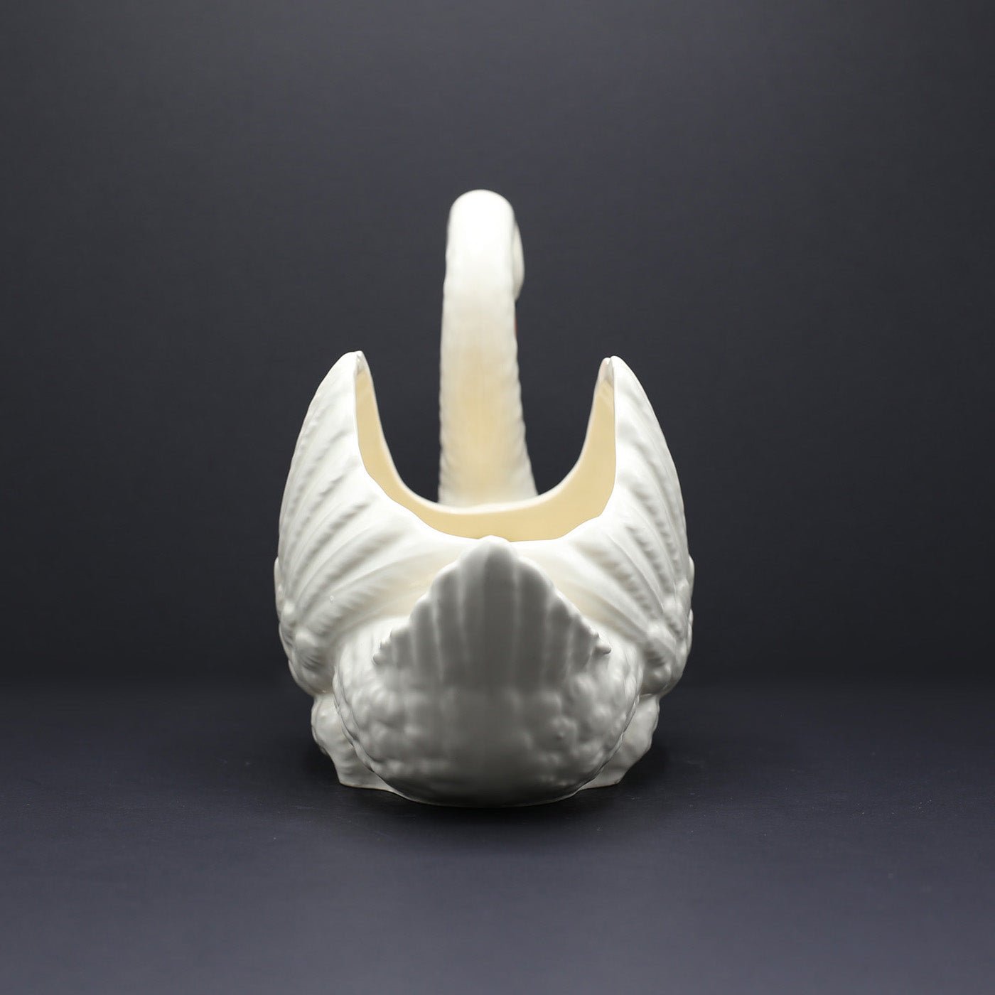 Large Swan Jardinière with Orange Beak - FLORA BLACK