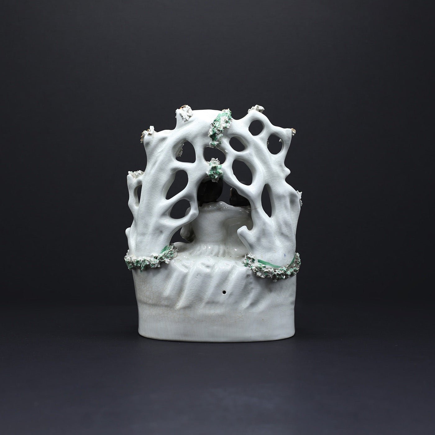 Staffordshire Flatback Courting Couple - FLORA BLACK