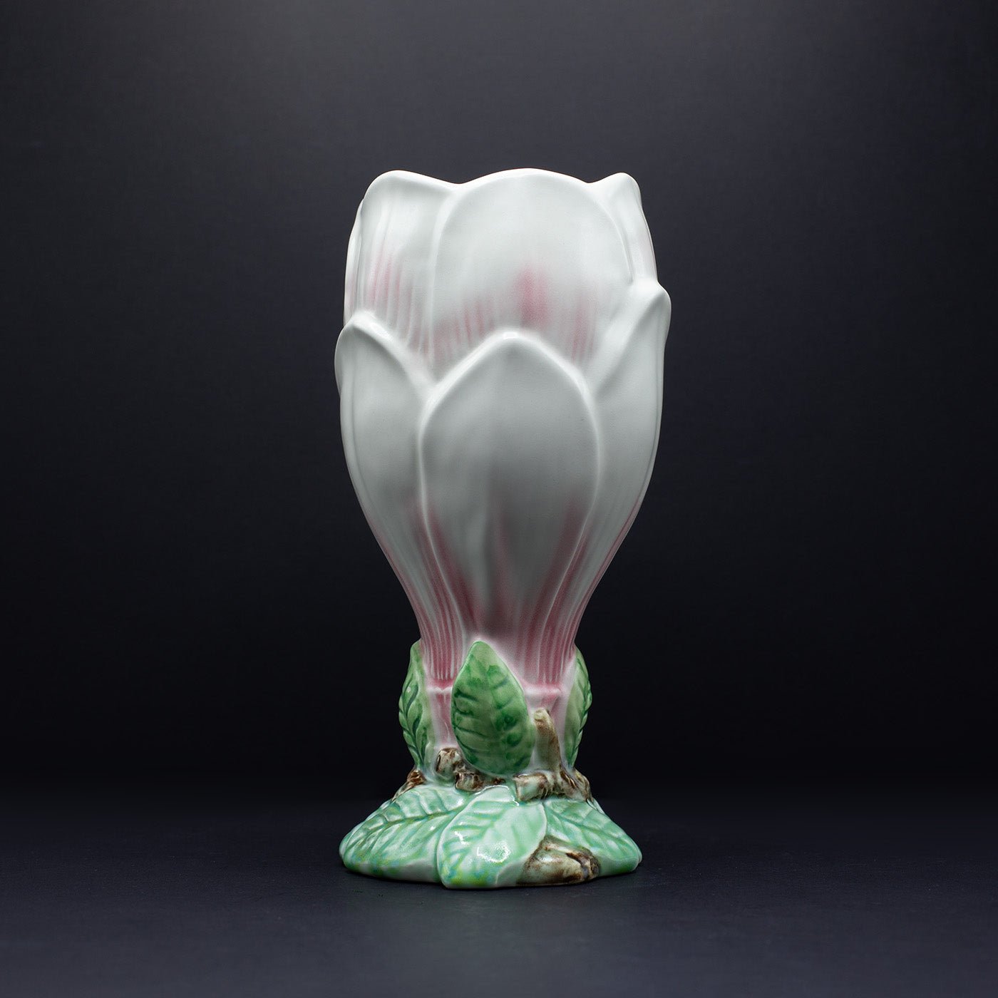 Tall magnolia vase - FLORA BLACK