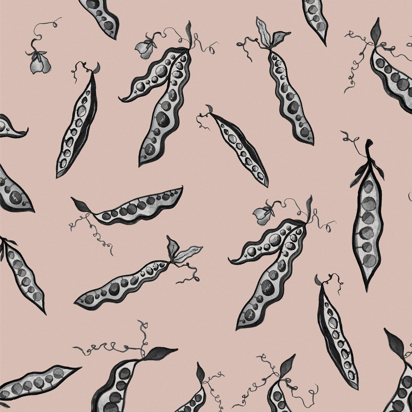 Wallpaper Samples - FLORA BLACK