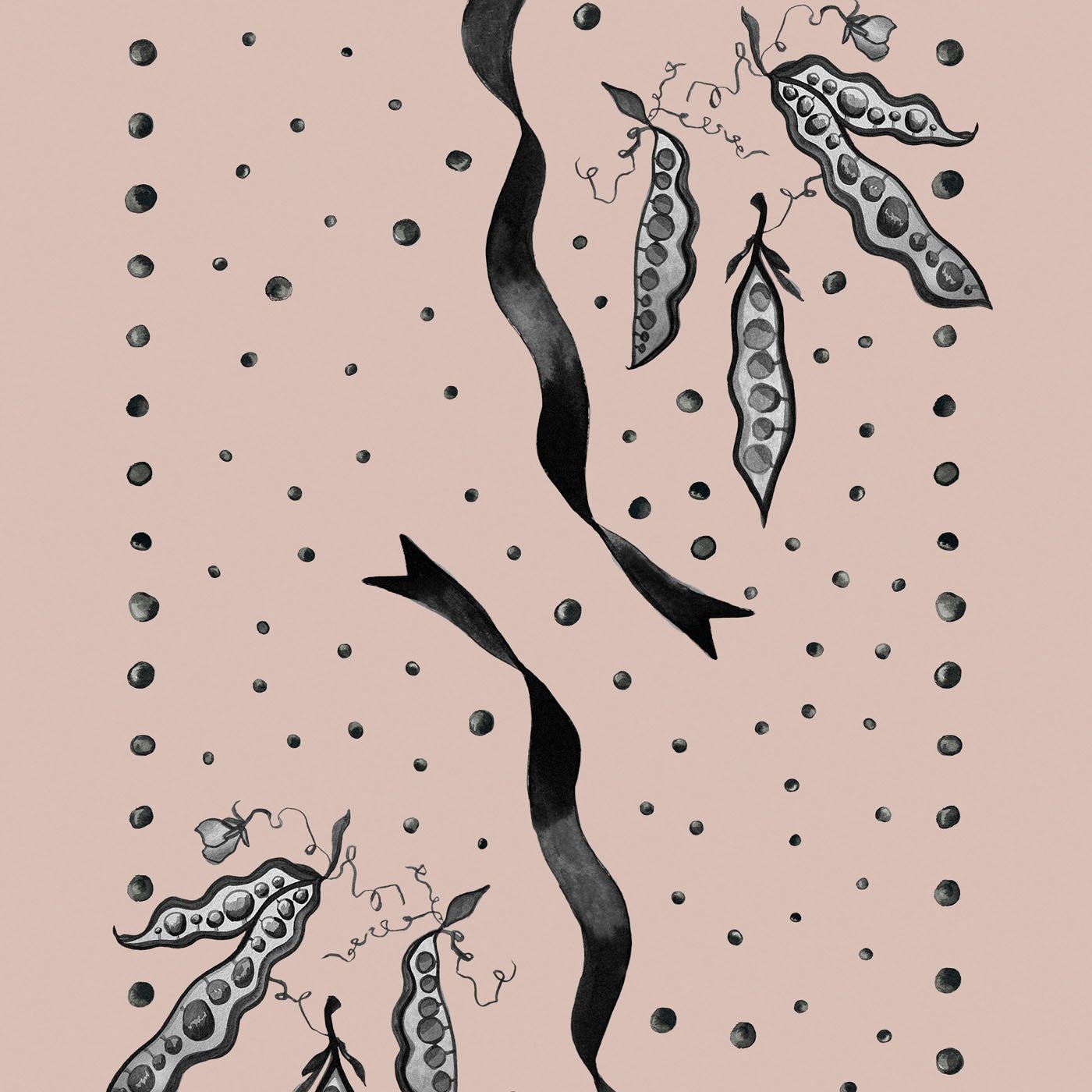 Wallpaper Samples - FLORA BLACK