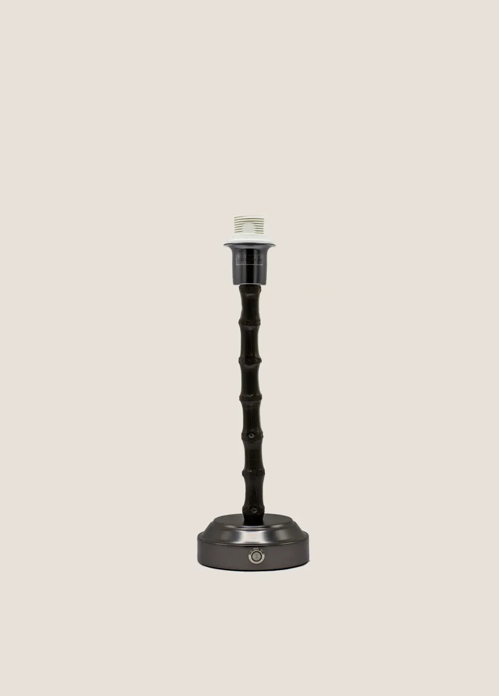 Flora Black Rechargeable Bamboo Table Lamp
