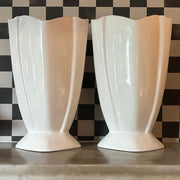A Pair Of Arthur Wood Vases - FLORA BLACK