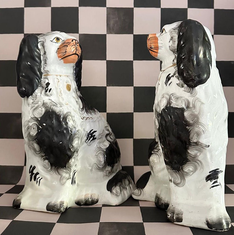 A Pair Of 'Black Stripe' Wally Dogs - FLORA BLACK