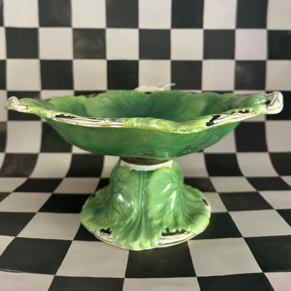 Beautifully Crafted Leaf Platter - FLORA BLACK