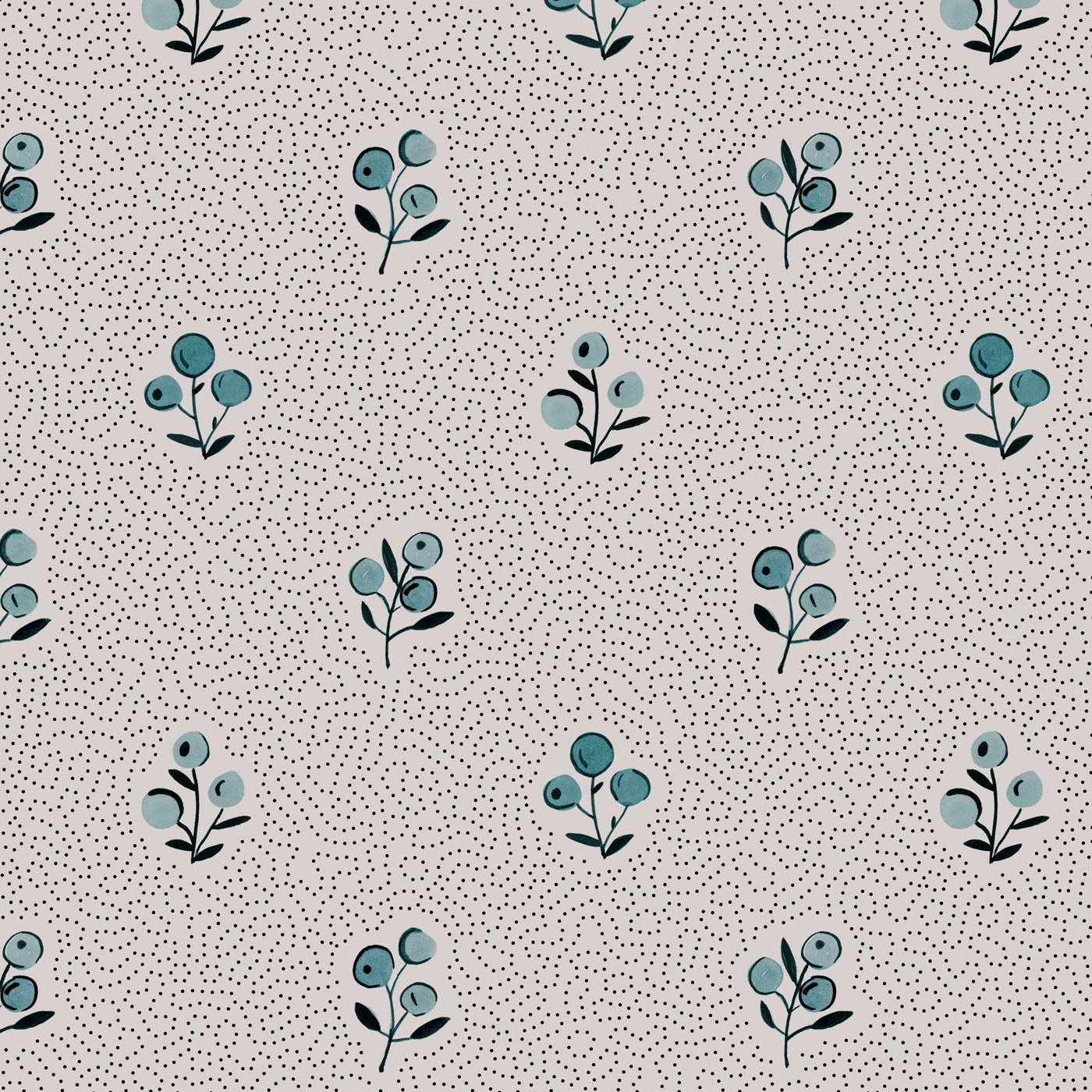 'Bobby' : Cerulean - FLORA BLACK