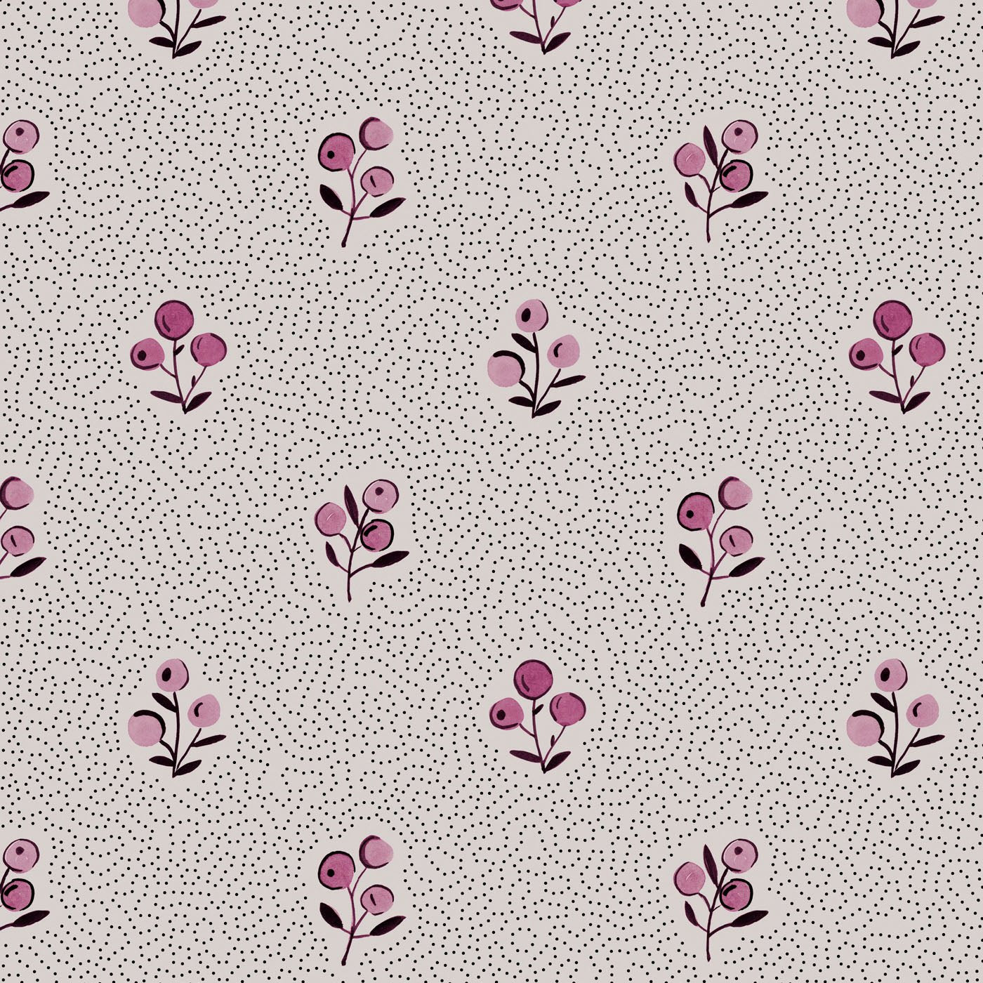 'Bobby' : Sorbet - FLORA BLACK