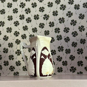 Copeland square rim brown and white jug - FLORA BLACK