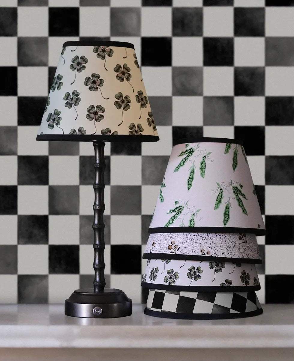 Flora Black Lamp Shade (Only) : Lucky - FLORA BLACK