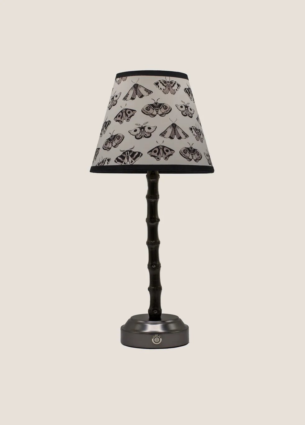 Flora Black Rechargeable Bamboo Table Lamp: Dusk - FLORA BLACK
