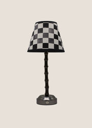 Flora Black Rechargeable Bamboo Table Lamp: Queens Gambit - FLORA BLACK