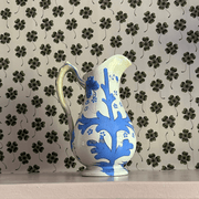 Glasgow Jug (Blue and white) - FLORA BLACK