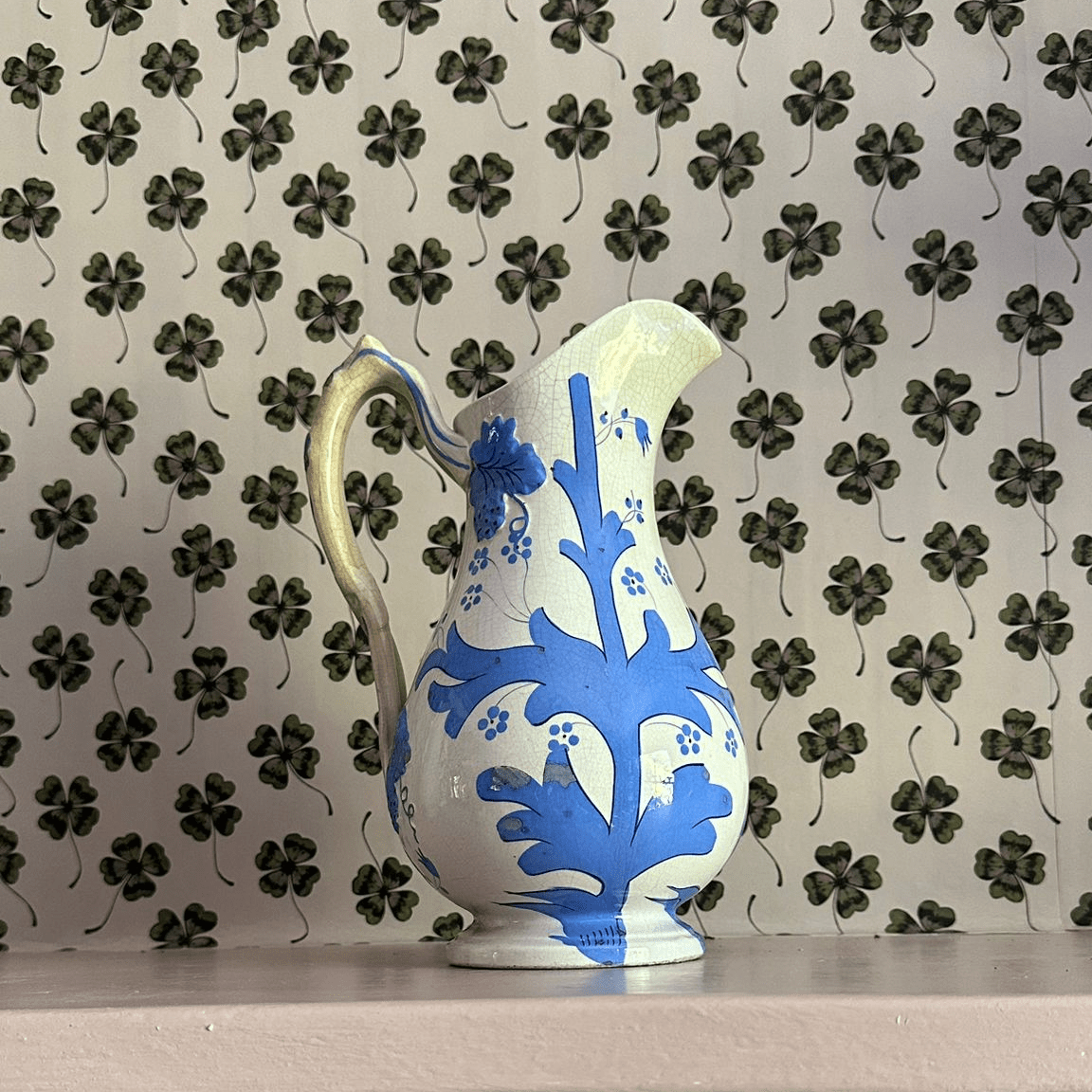 Glasgow Jug (Blue and white) - FLORA BLACK