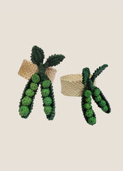 Pea Pod Napkin Rings (Pair)