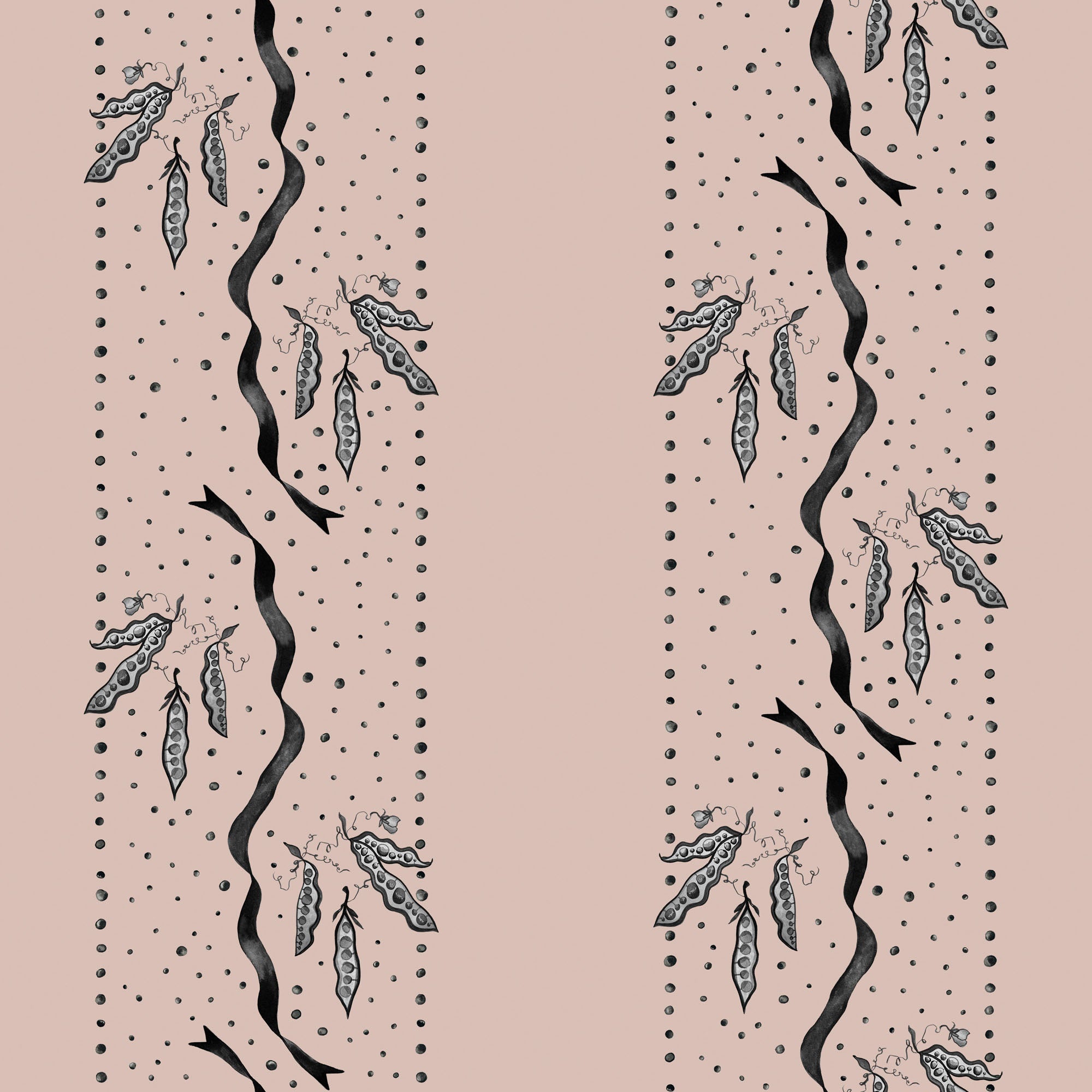 'Peas Please!' : Slipper - FLORA BLACK