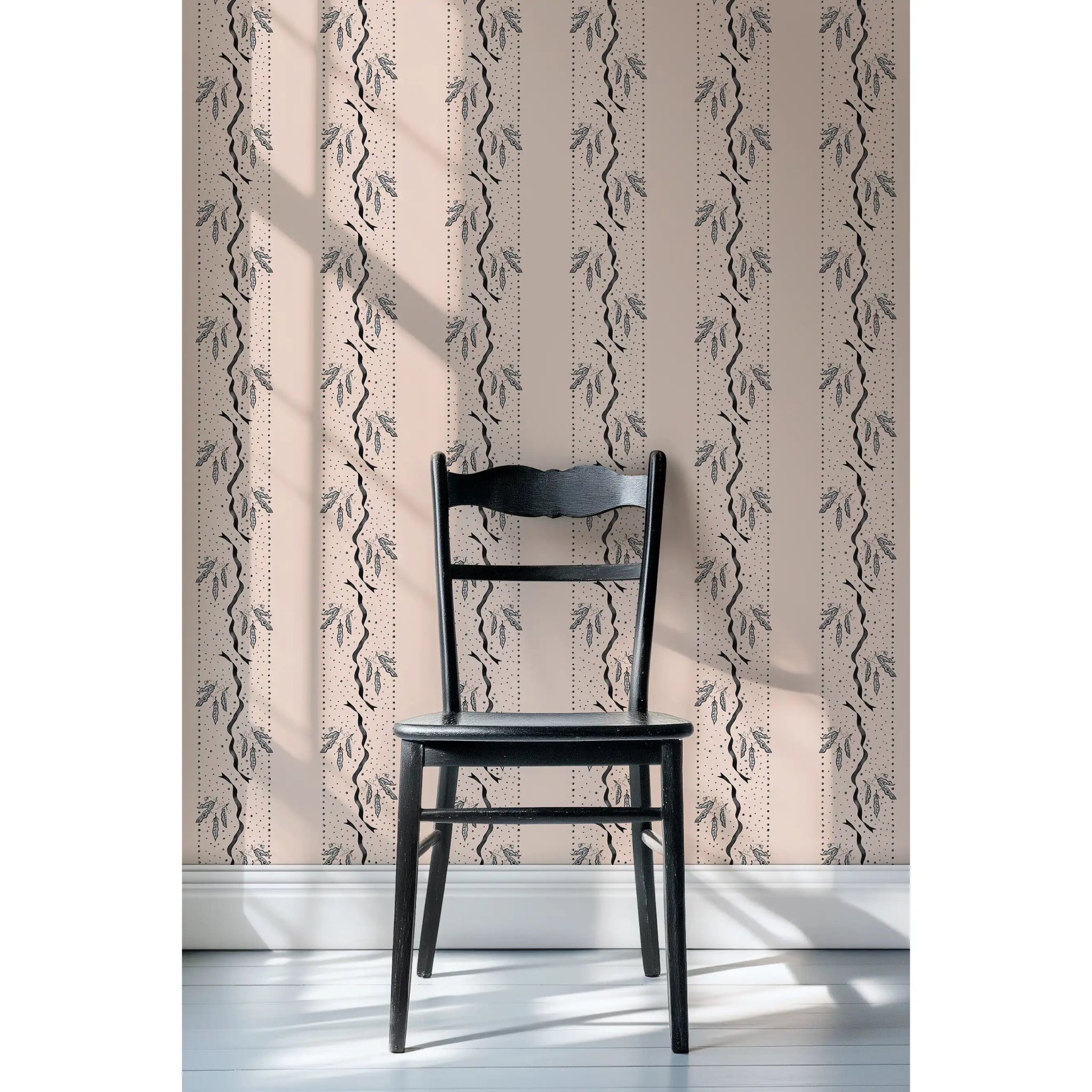 'Peas Please!' : Slipper - FLORA BLACK