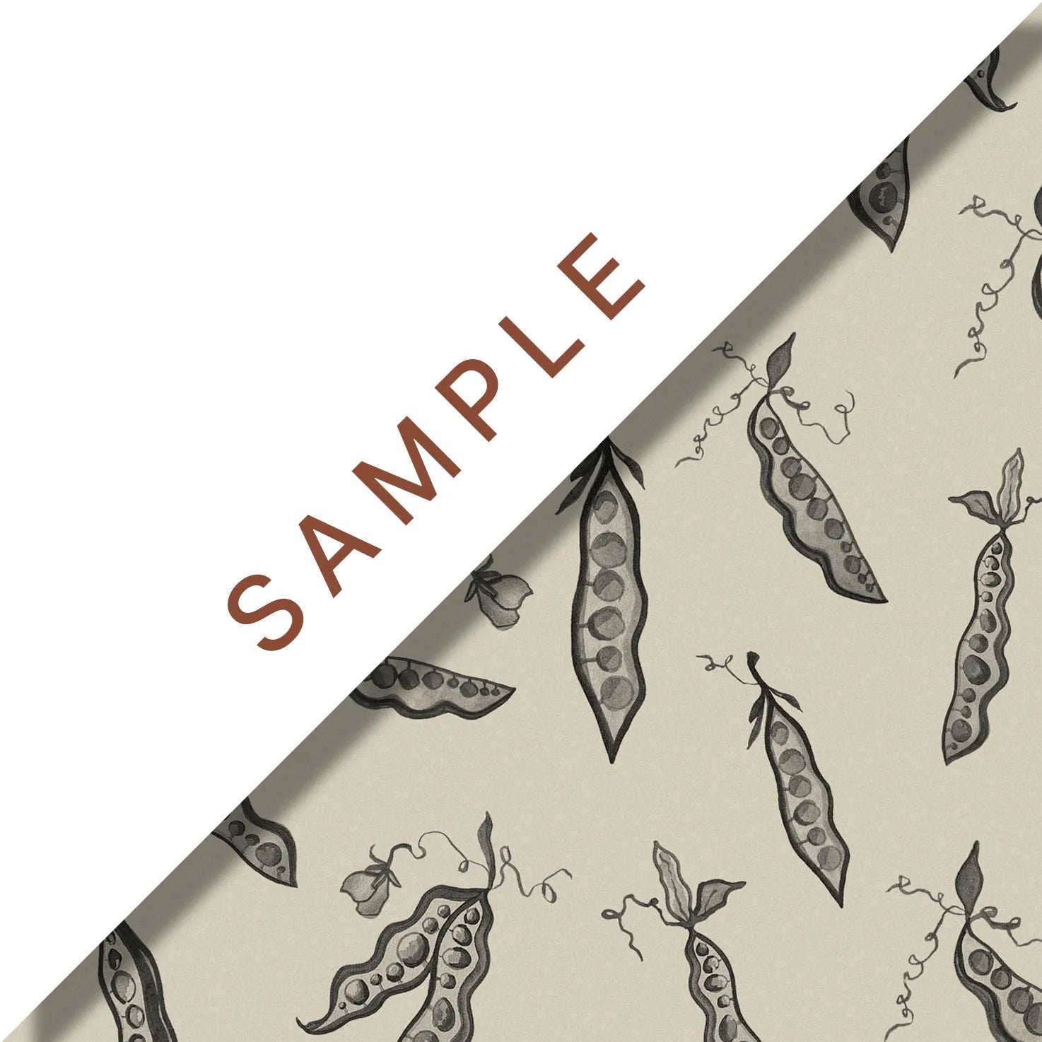 'Pretty Peas' : Peppercorn - FLORA BLACK