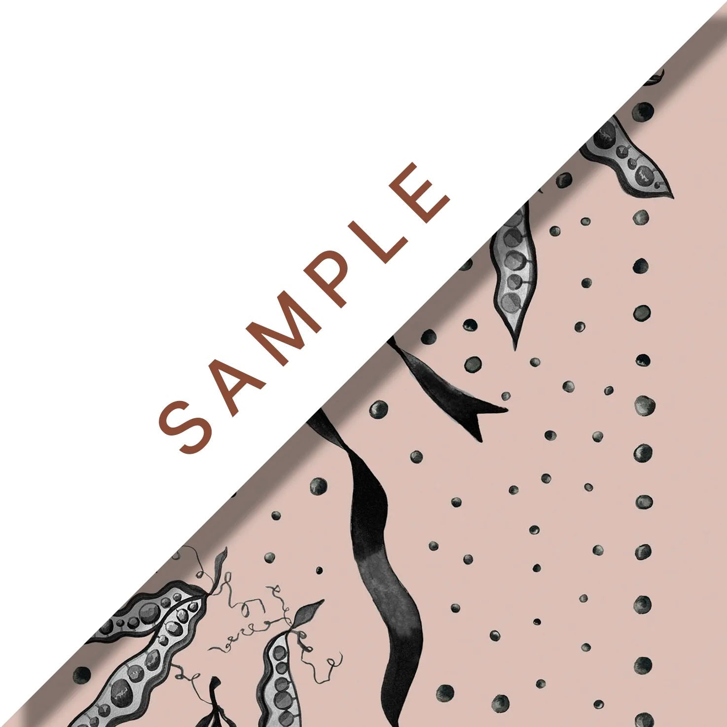 'Pretty Peas' : Slipper - FLORA BLACK