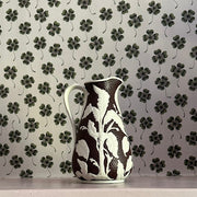 Small beech and hancock foliage and Lily brown and white jug - FLORA BLACK