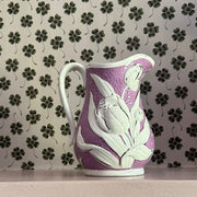 Victorian Dudson pink tulip jug - FLORA BLACK