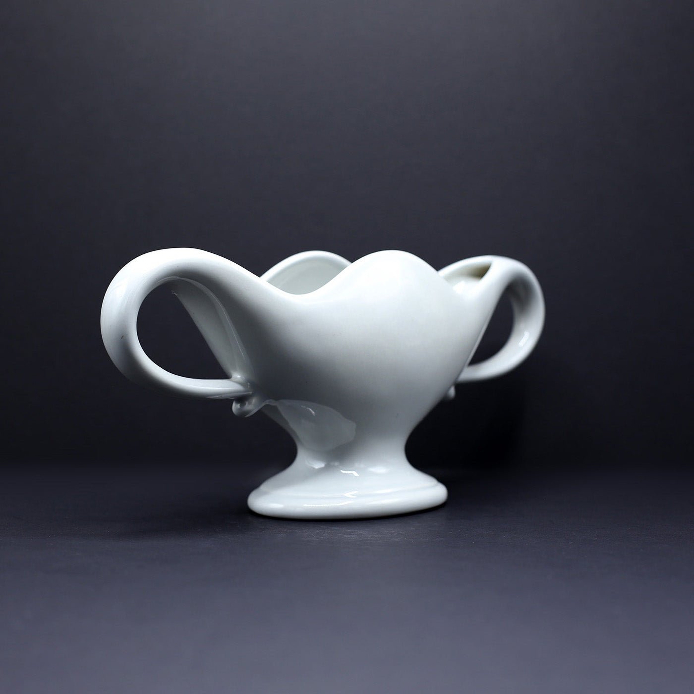 A Collectable Fulham Pottery Mantel Vase - FLORA BLACK