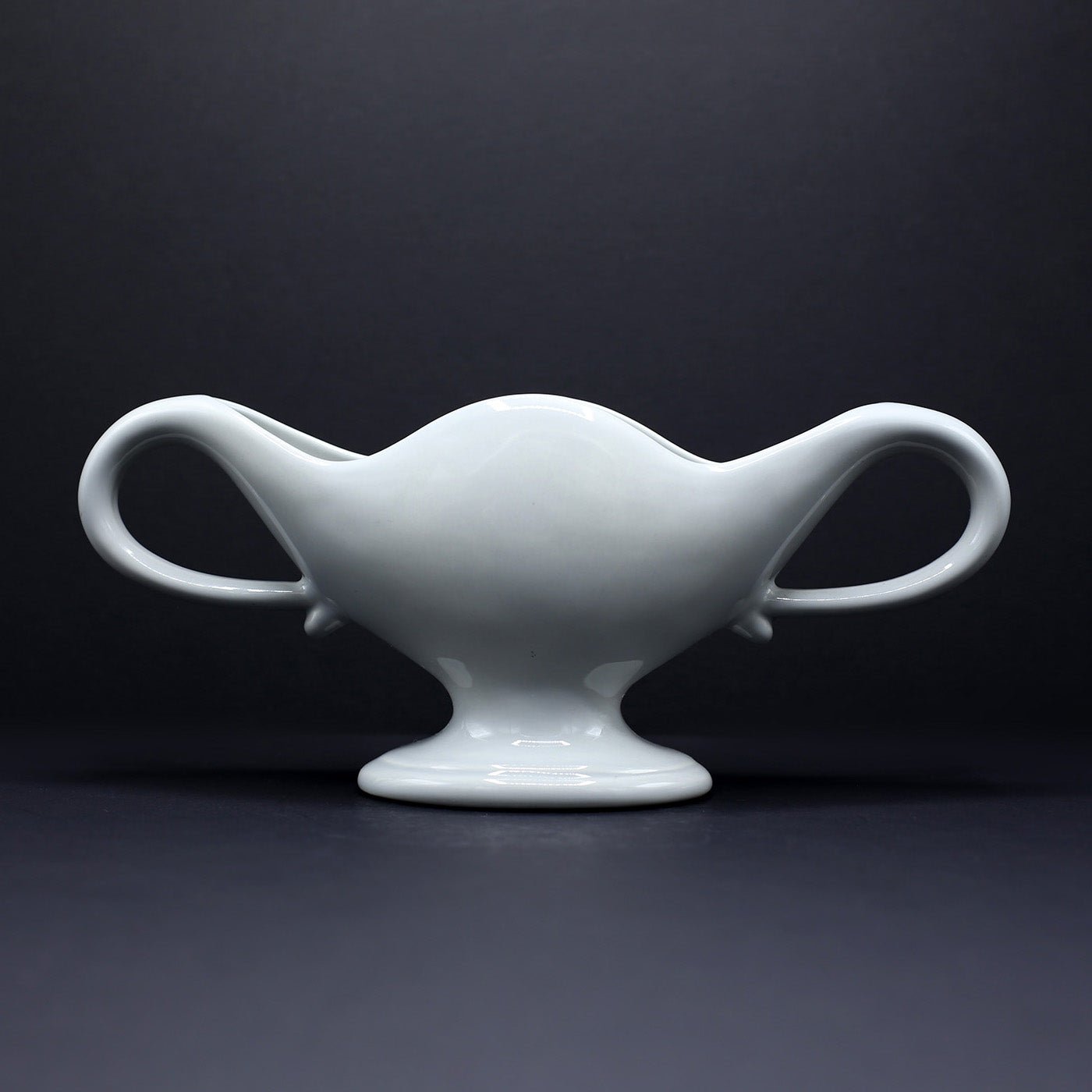 A Collectable Fulham Pottery Mantel Vase - FLORA BLACK