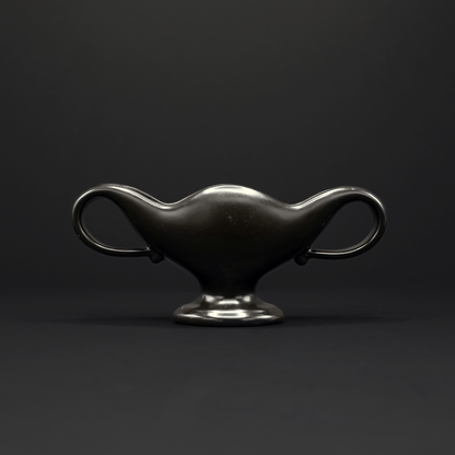 A Collectable Fulham Pottery Mantel Vase - FLORA BLACK
