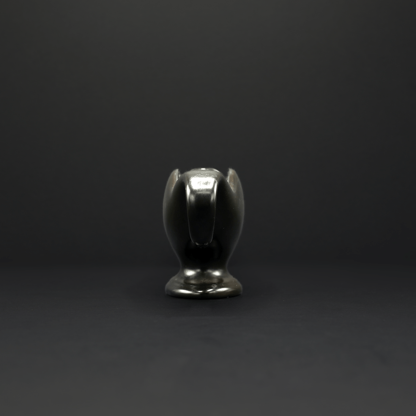 A Collectable Fulham Pottery Mantel Vase - FLORA BLACK