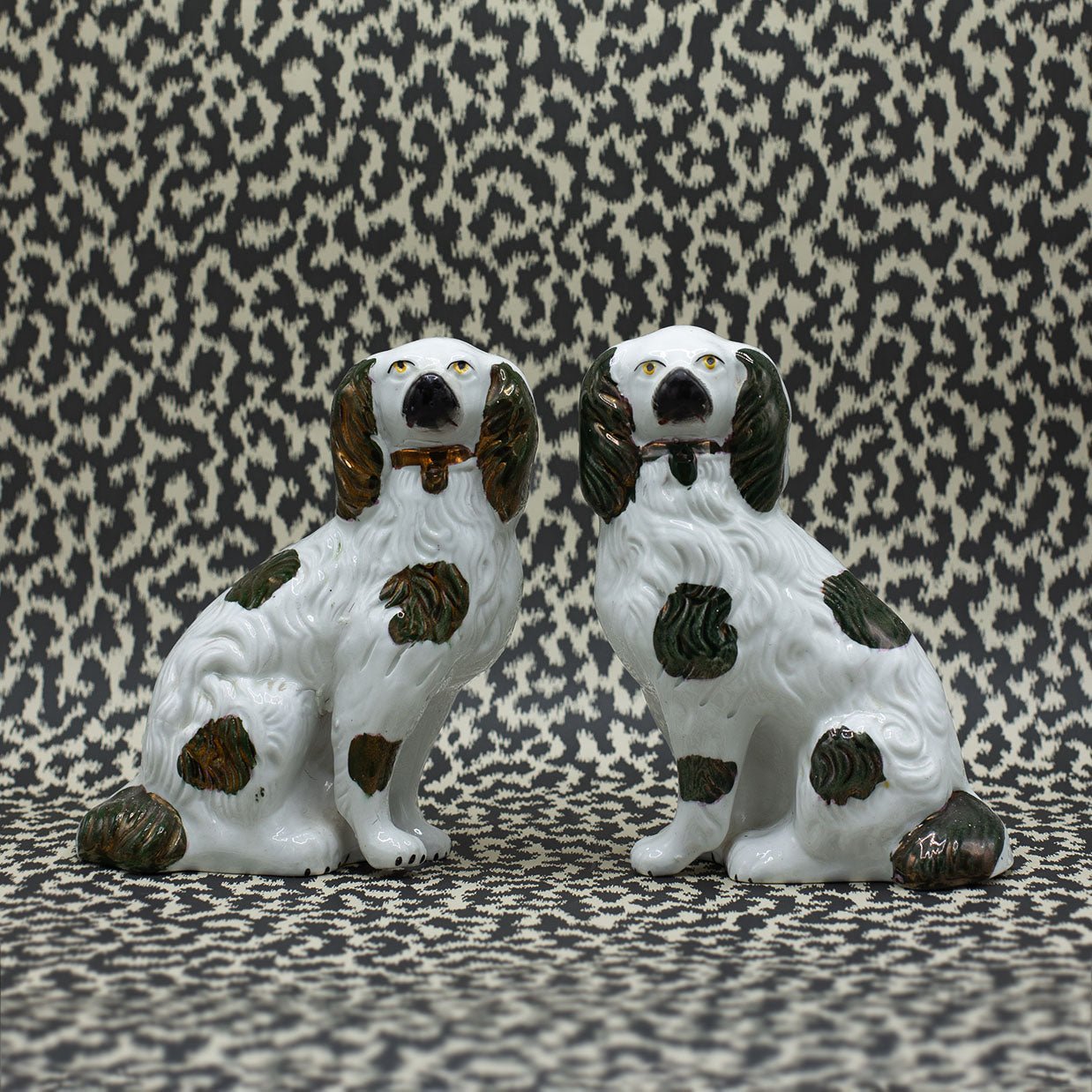 A Pair Of Very Regal Wally Dogs - FLORA BLACK