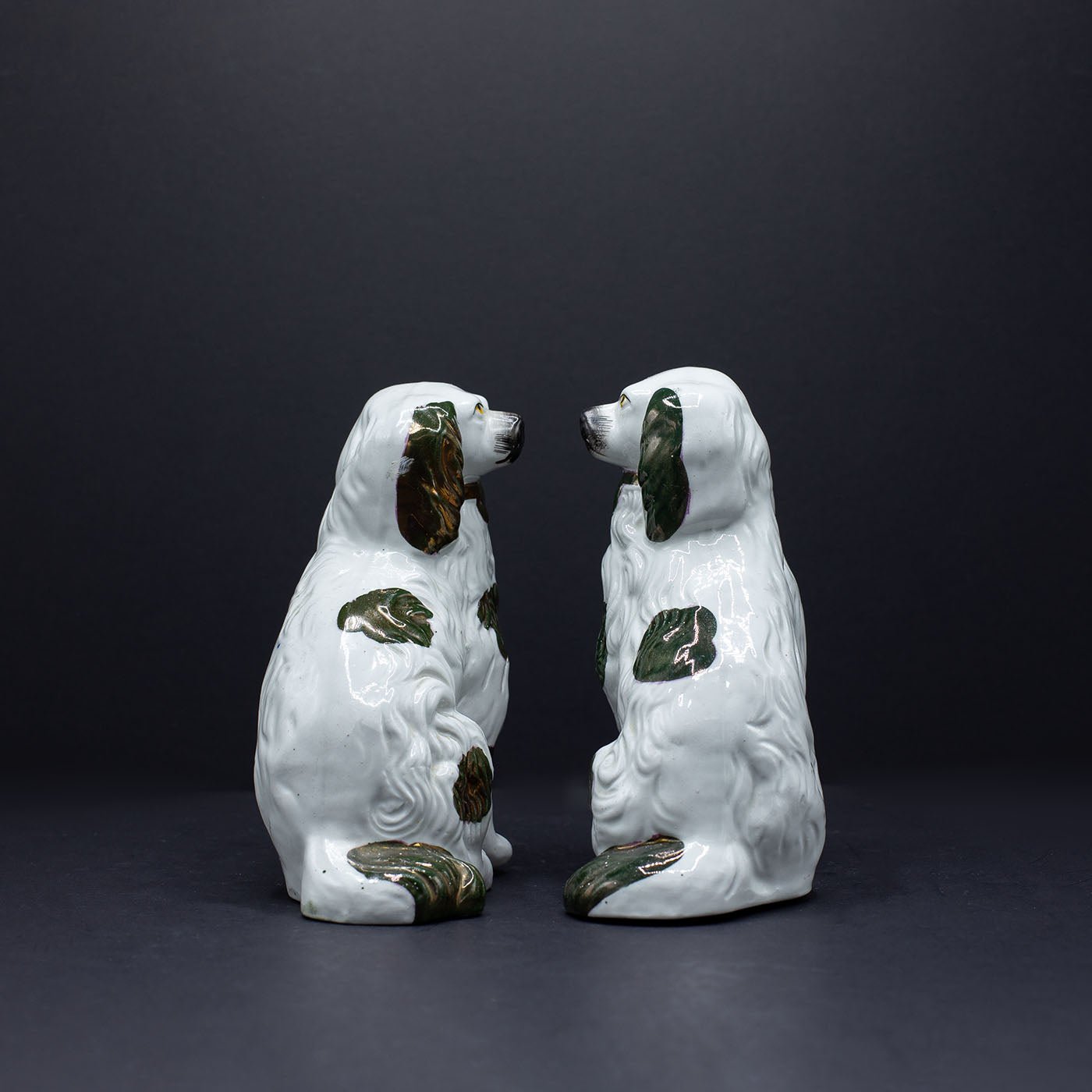 A Pair Of Very Regal Wally Dogs - FLORA BLACK