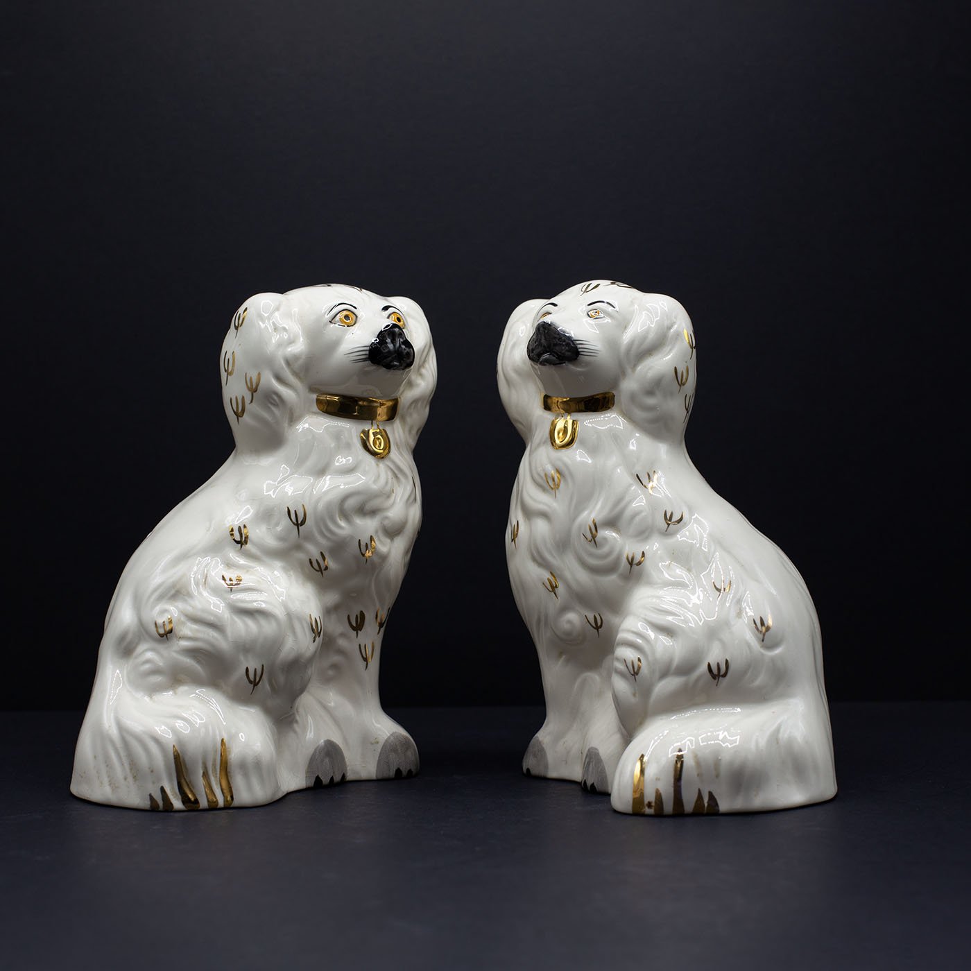 A Pair Of Wonderful Wally Dogs - FLORA BLACK
