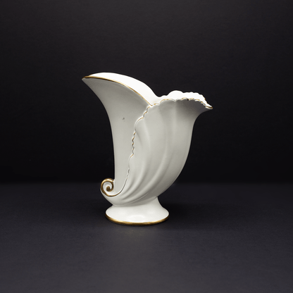 A Sweet and unusual Cornucopia vase - FLORA BLACK