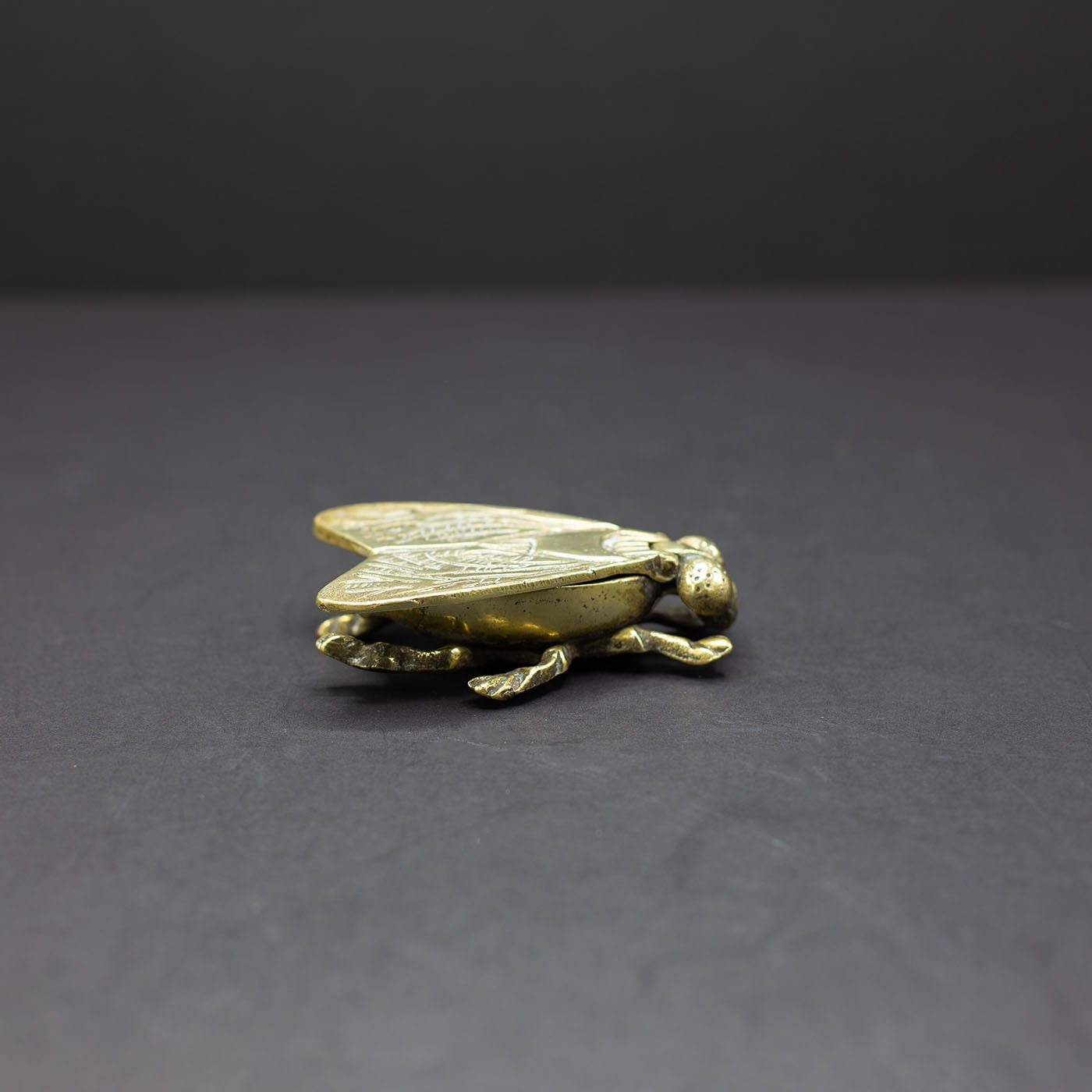 Brass Fly Ashtray / Trinket box (No.3) - FLORA BLACK