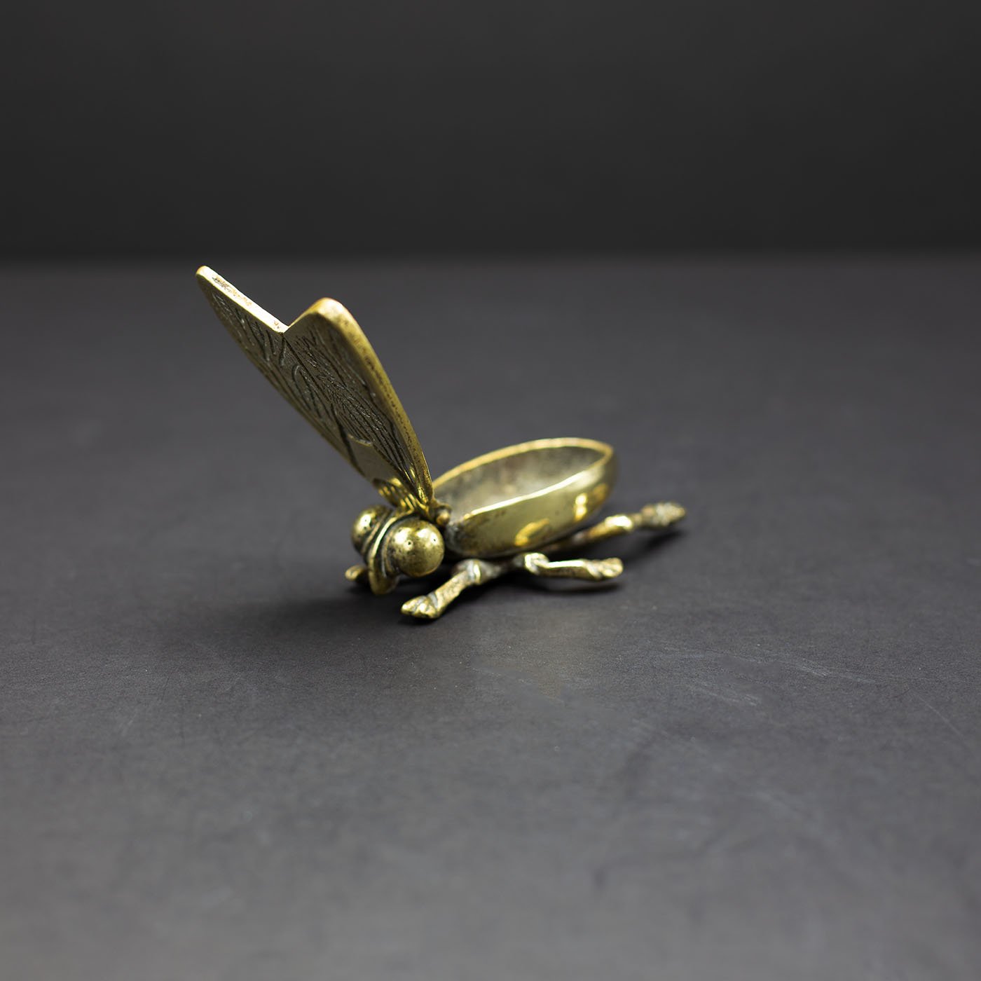 Brass Fly Ashtray / Trinket box (No.3) - FLORA BLACK