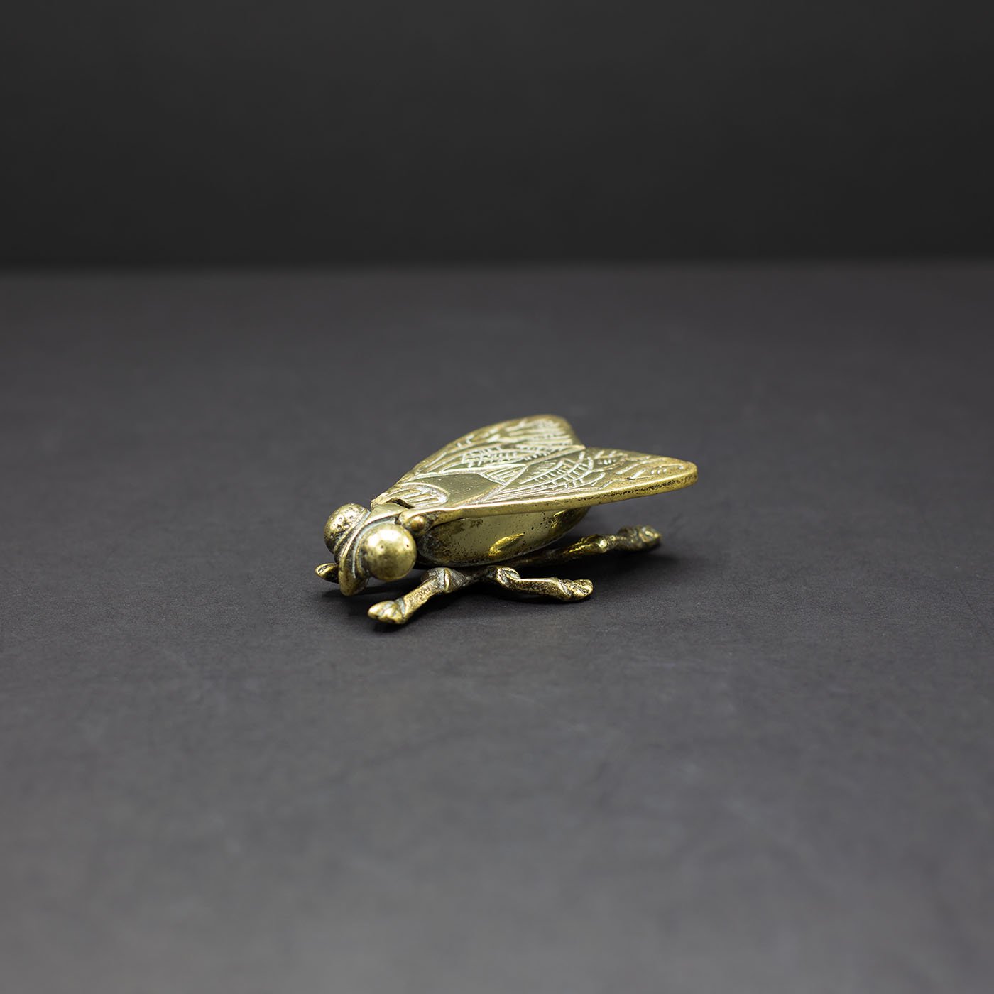 Brass Fly Ashtray / Trinket box (No.3) - FLORA BLACK