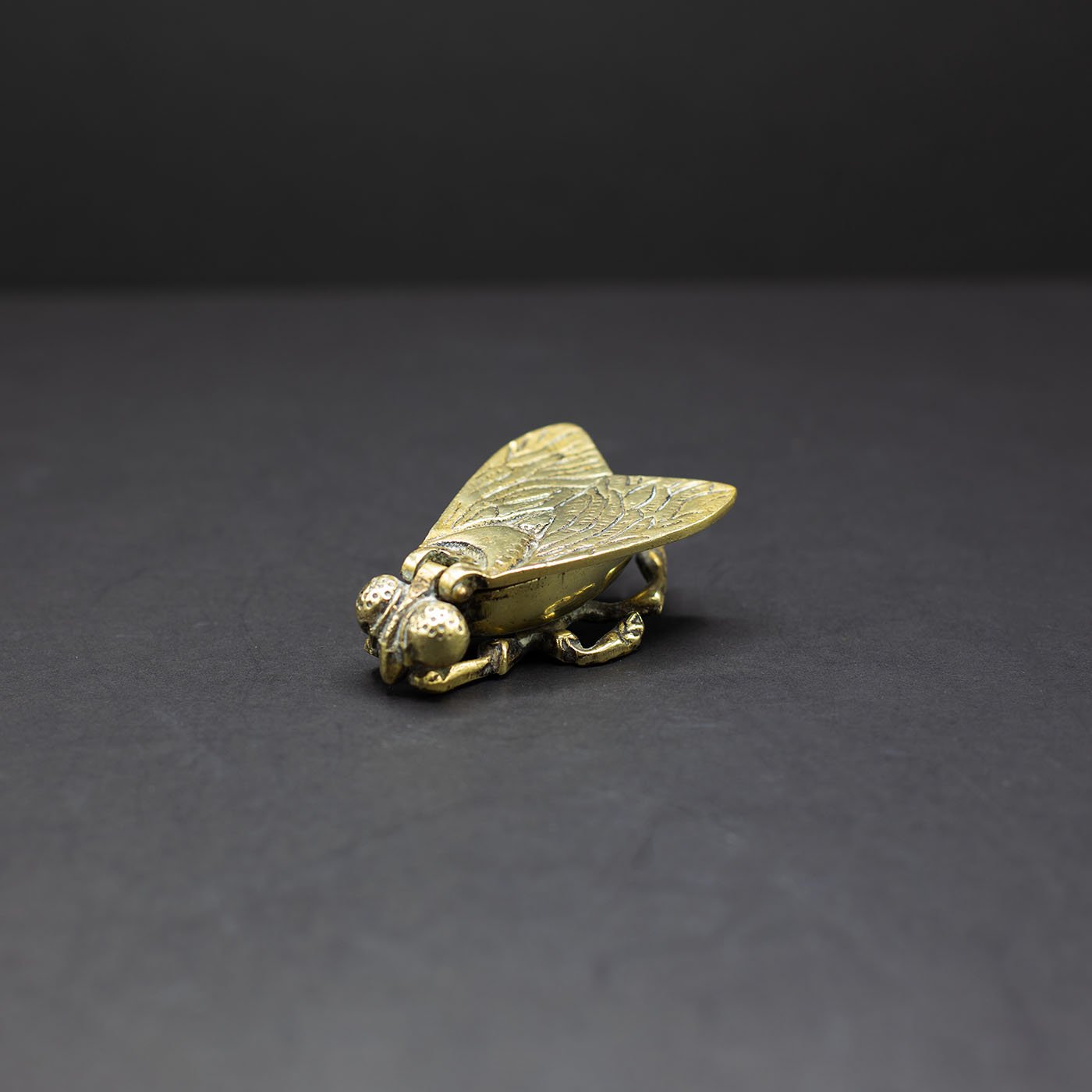 Brass Fly Ashtray / Trinket Box (No.6) - FLORA BLACK