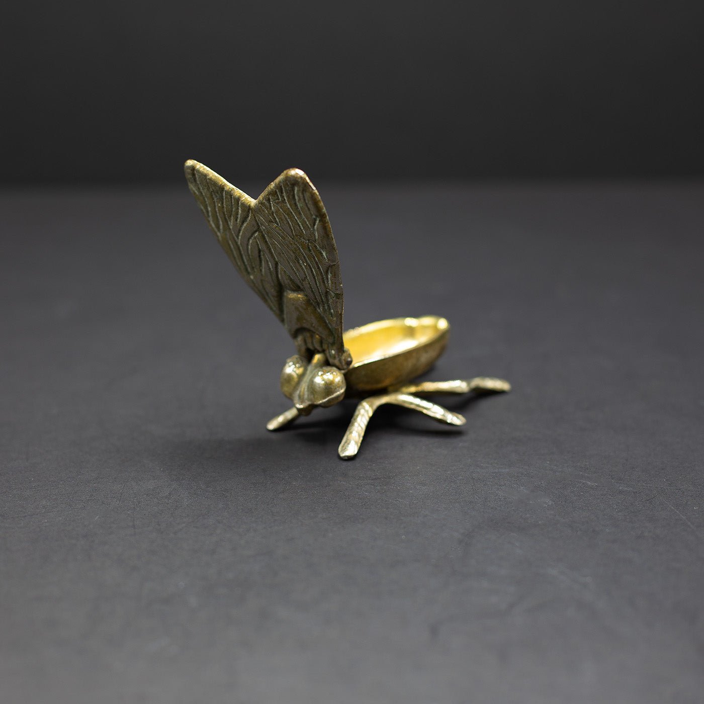 Brass Fly Ashtray / Trinket Box (No.7) - FLORA BLACK