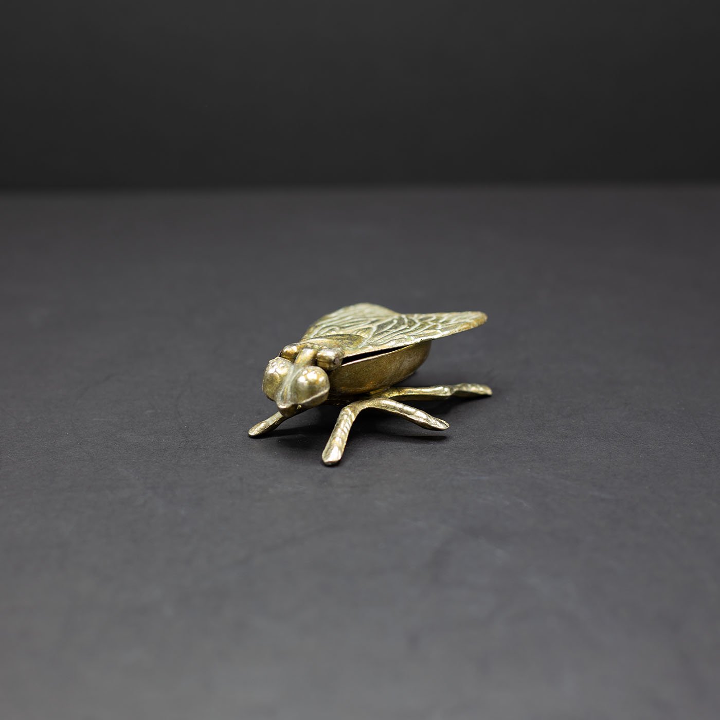 Brass Fly Ashtray / Trinket Box (No.7) - FLORA BLACK