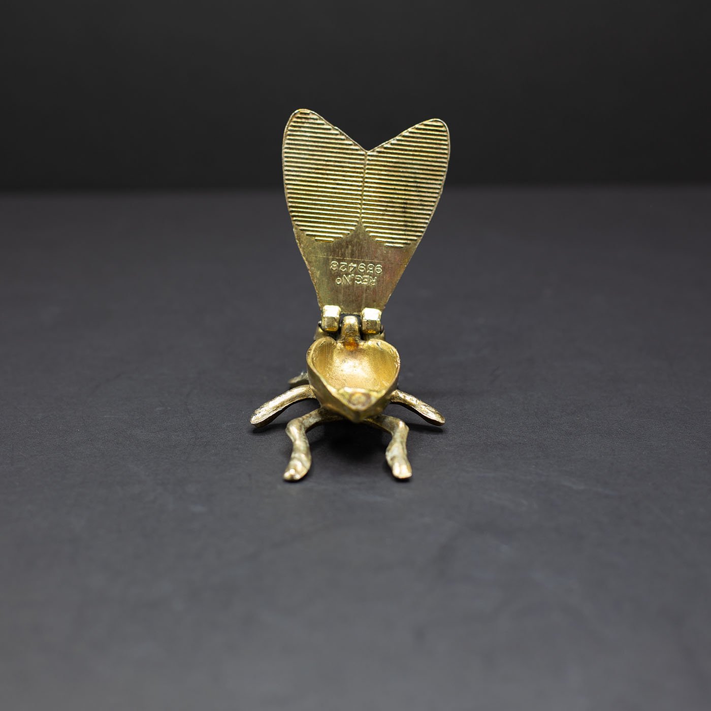 Brass Fly Ashtray / Trinket Box (No.7) - FLORA BLACK